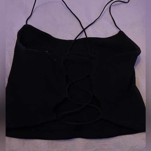 Garage Black Ribbed Top - Picture 2 of 3